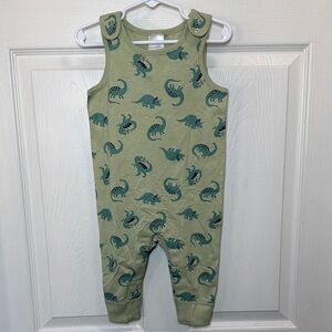 Hanna Andersson Dinosaur Print Baby Romper